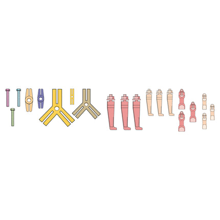 08655400 - Mechanical Thin Jaw 2/3 Leg Puller Kit 10-225mm
