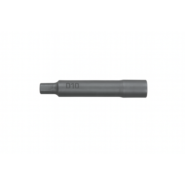 Grey tool bit with 'D10' marking on a white background