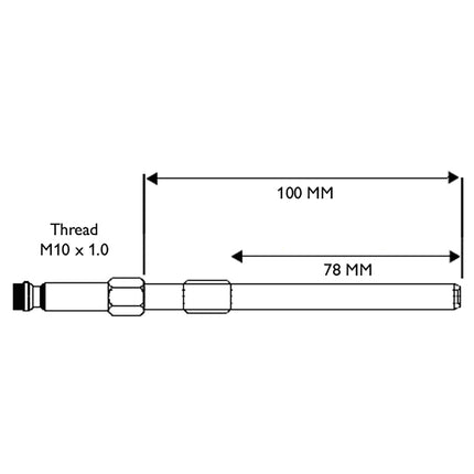 31421170 - Glowplug Adaptor - M10 x 1.0 Alfa-Romeo & Nissan