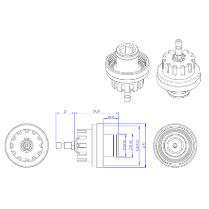 33157200 - Cap Adaptor 14 - Mondeo