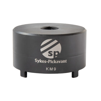 black KM9 socket for removal and installation of KM locknuts