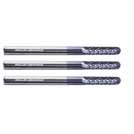 set of 3 9021350-03 rounded end die grinder bits