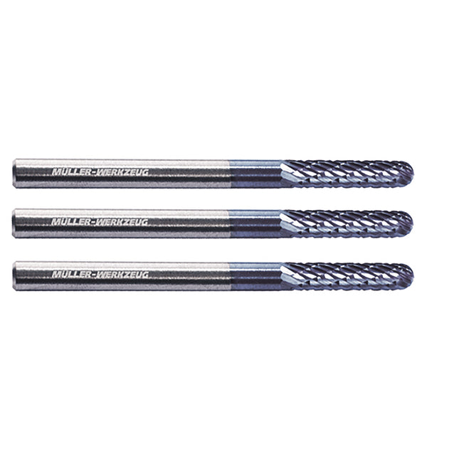 set of 3 9021350-03 rounded end die grinder bits