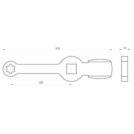 GO1312 - Slogging Brake Caliper Wrench - E20 MAN TGL TGM
