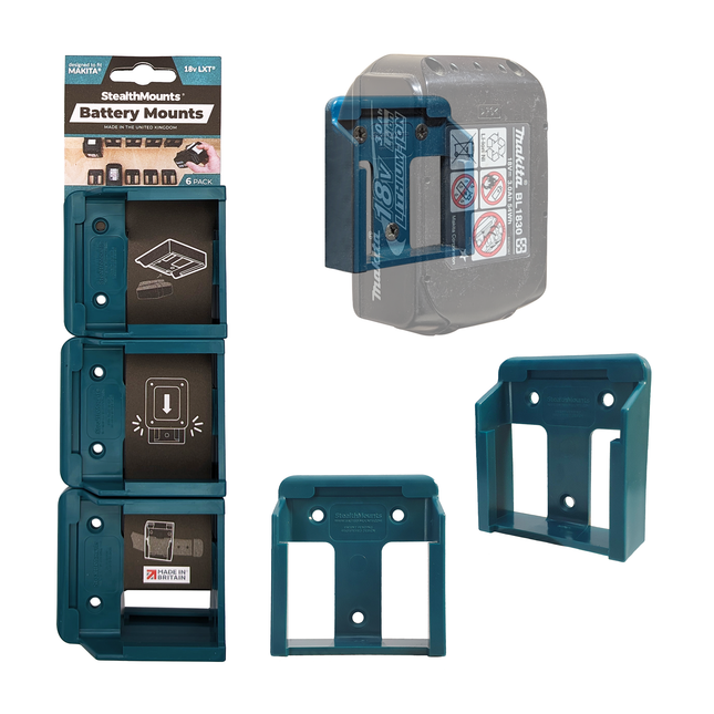 90804400 Battery Mounts (Pair) - Makita 18v LXT Battery Mounts