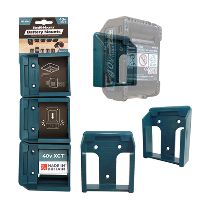 90805000 Battery Mounts (pair) - Makita 40v XGT