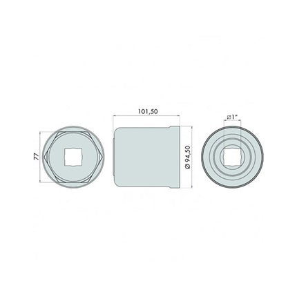 GO1341 - Hub Nut Socket - Renault