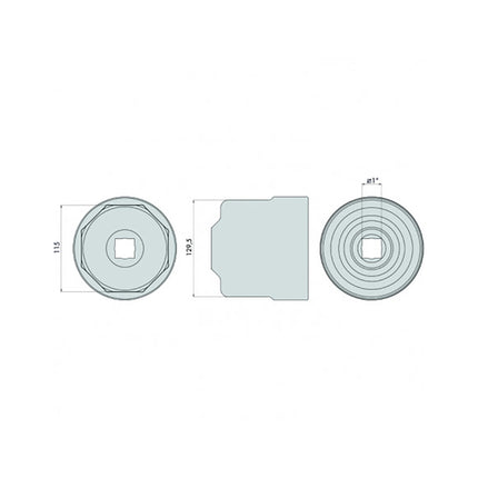GO1345 - Hub Nut Socket - Renault